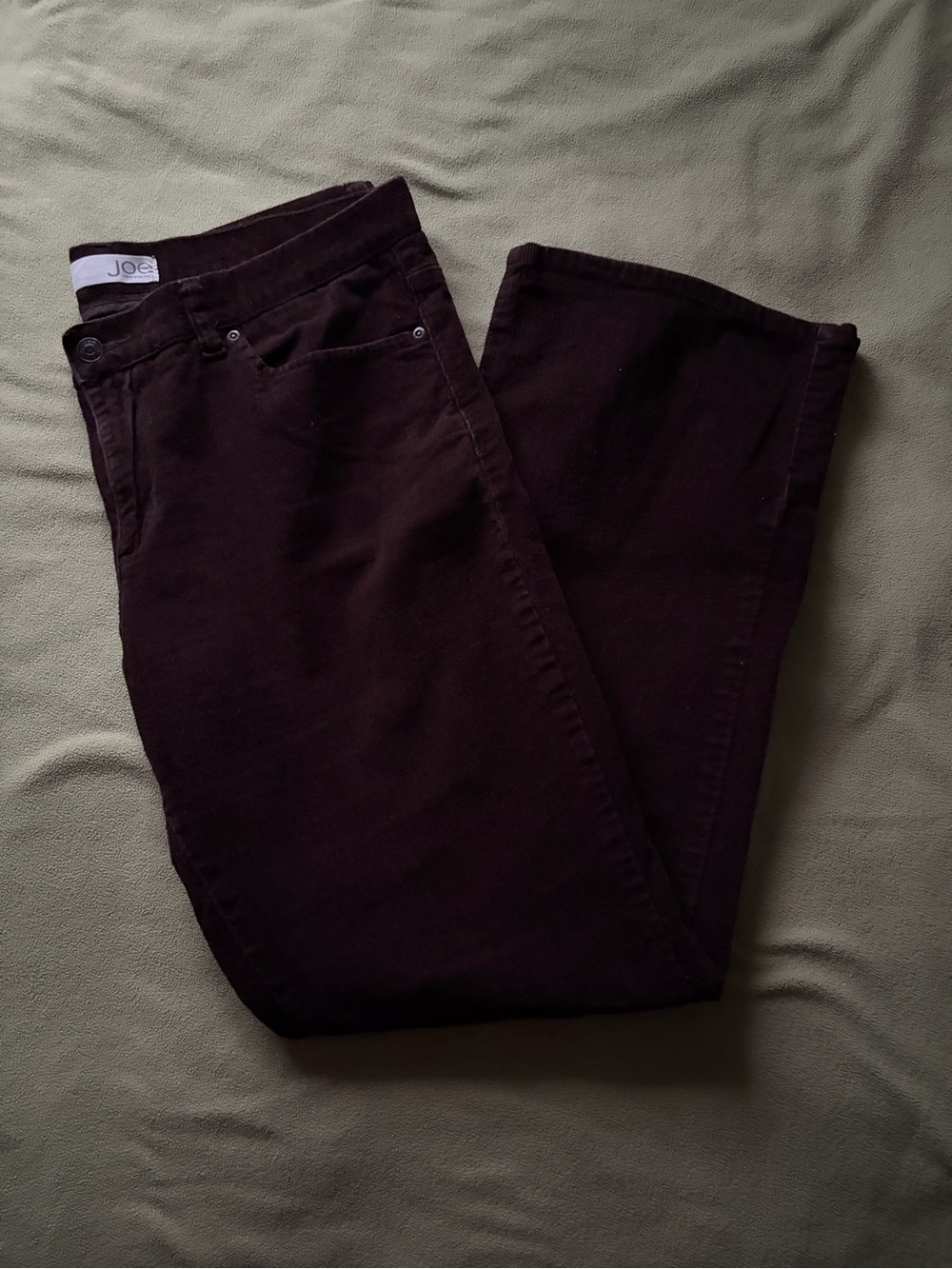 vintage brown corduroy bootleg pants